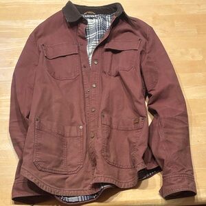 L.L. Bean Men's Burgundy Shirt Jacket